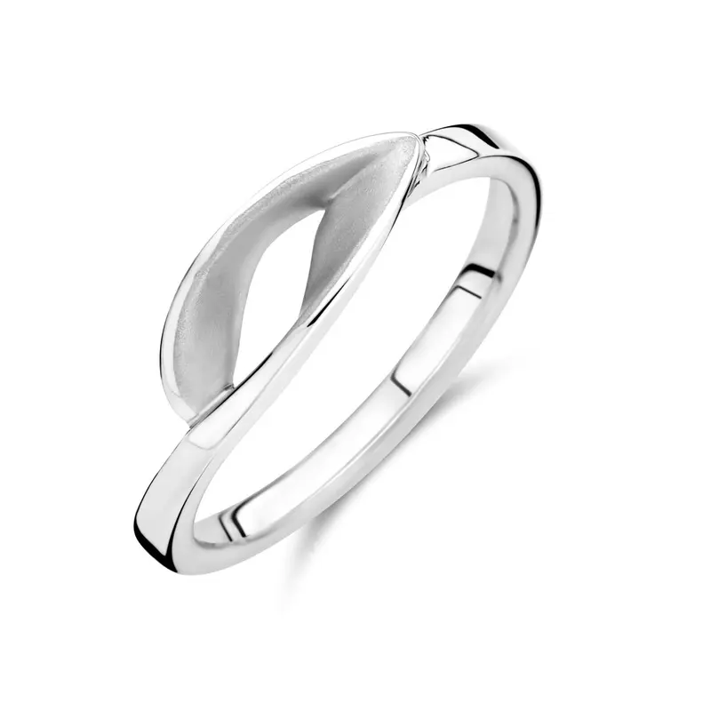 Ring poli/mat gerhodineerd zilver 5,5 mm – 1340839