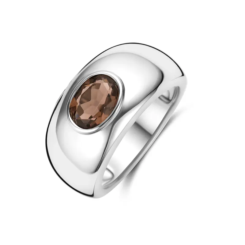 Ring rookkwarts zilver gerhodineerd – 1343736