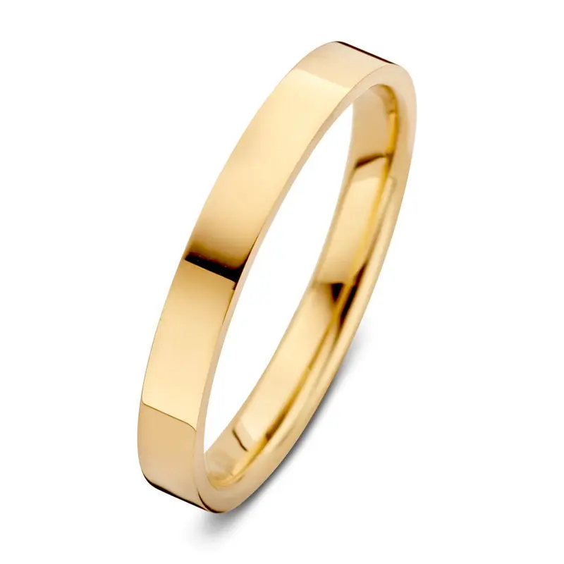 Ring Sam 3mm geelgoud