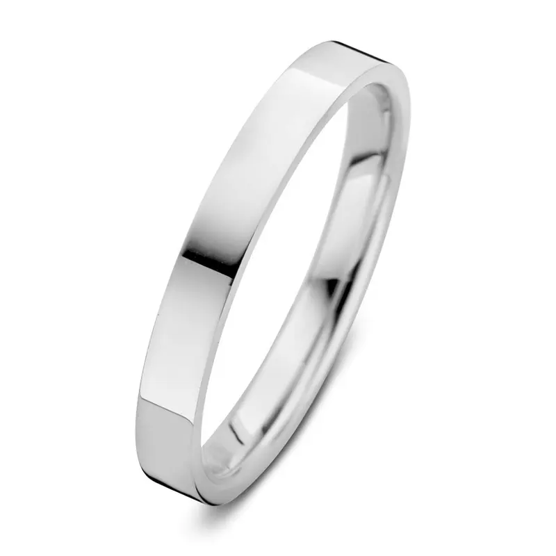 Ring Sam 3mm witgoud