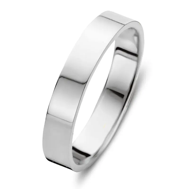 Ring Sam 4mm witgoud