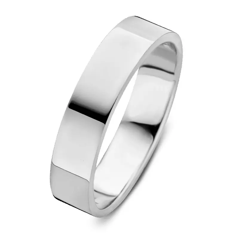 Ring Sam 5mm witgoud