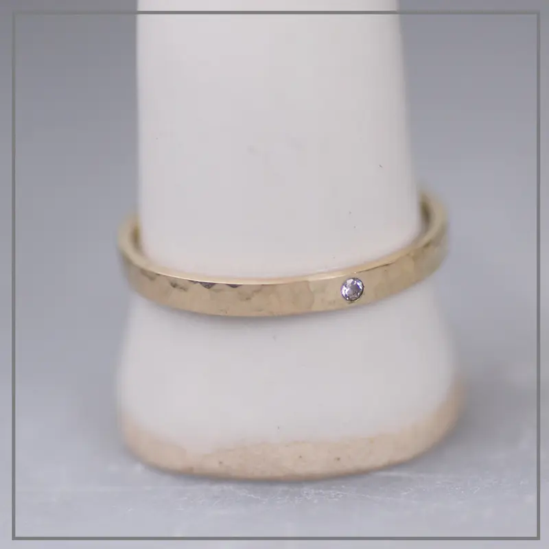 Ring Simple geboortesteen