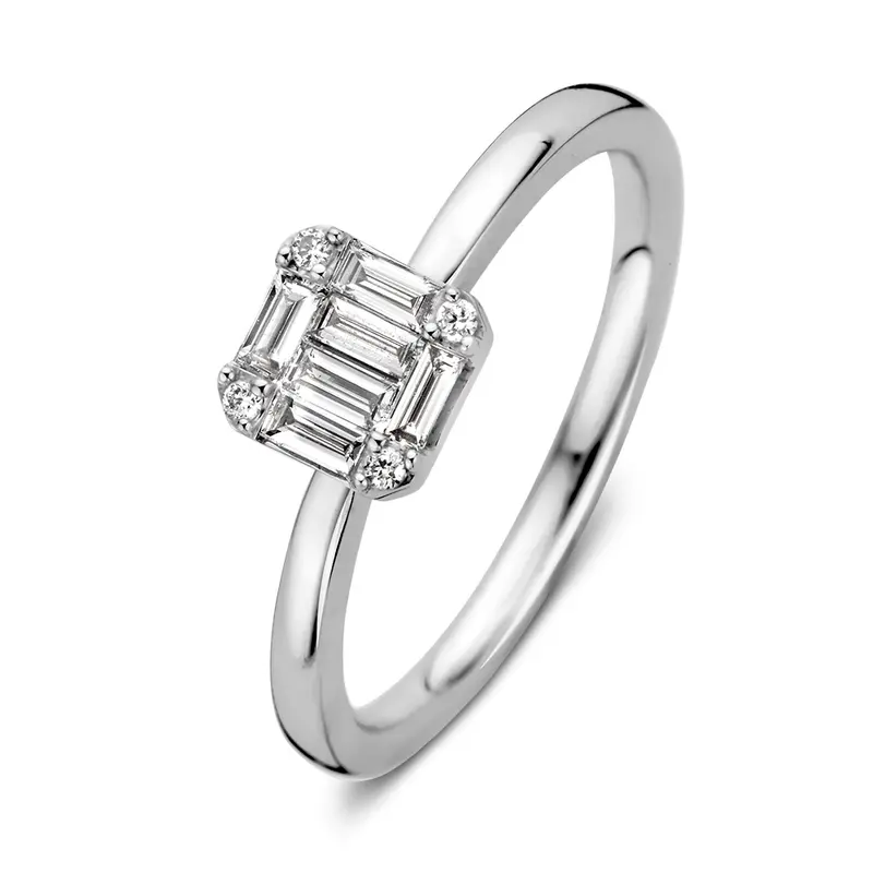 Ring witgoud diamant 0.29 crt.