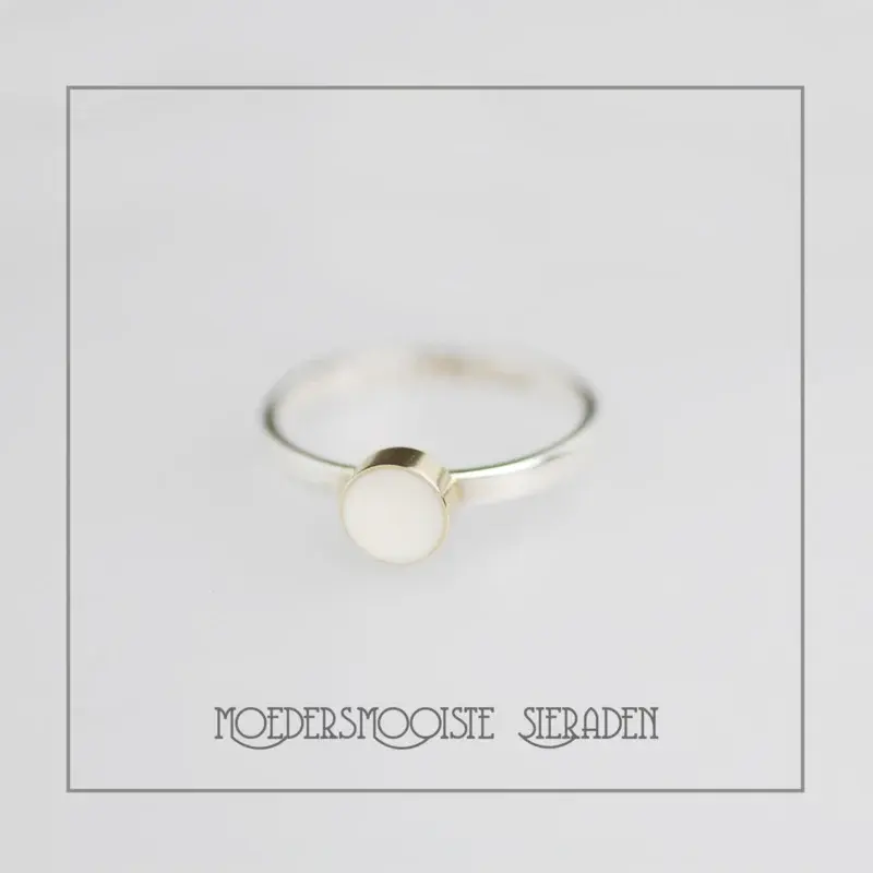Ring Zilver en Goud Groot