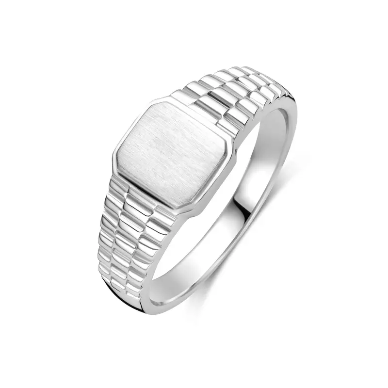 Ring zilver gerhodineerd 8.5 mm