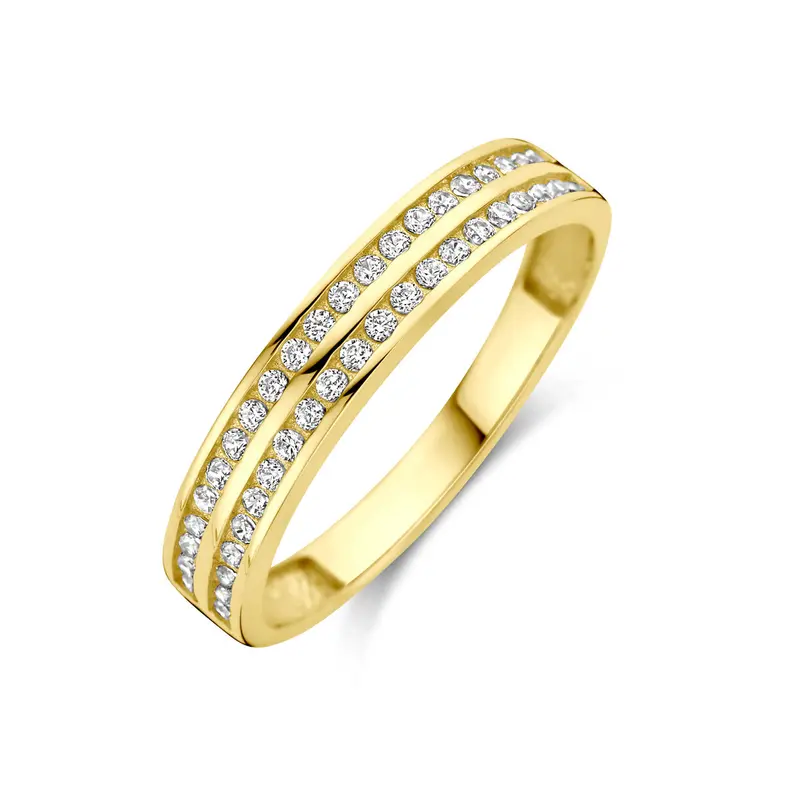 Ring zirkonia 14K geelgoud 3,5 mm – 4033455
