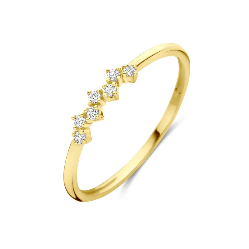 Ring zirkonia 14K geelgoud 3 mm – 4034141