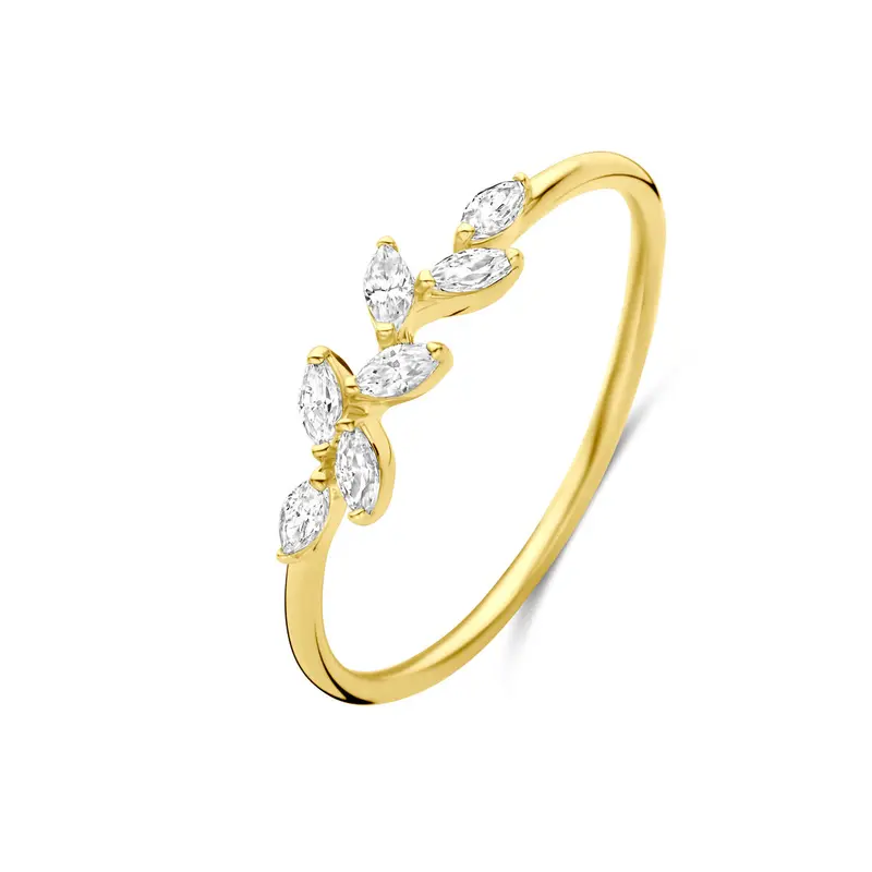 Ring zirkonia 14K geelgoud 4 mm – 4034146