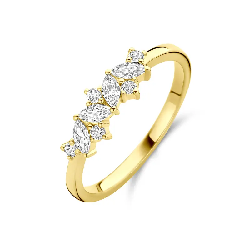 Ring zirkonia 14K geelgoud 5 mm – 4034284
