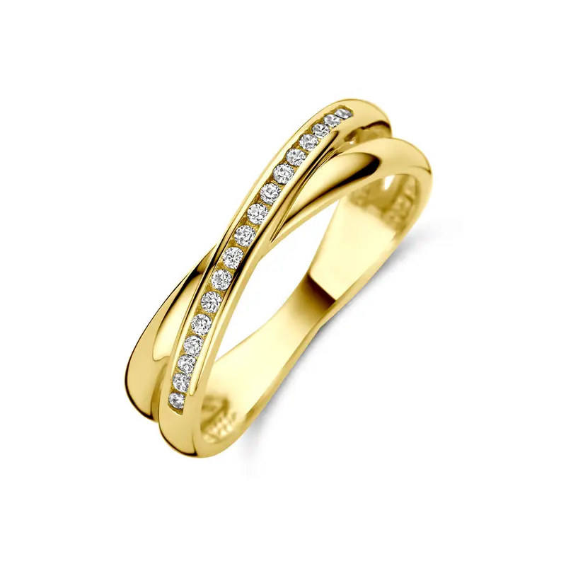 Ring zirkonia 14K geelgoud 5 mm – 4034915