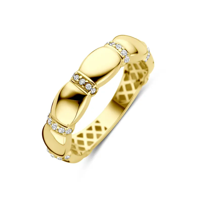 Ring zirkonia 14K geelgoud 5 mm – 4035000
