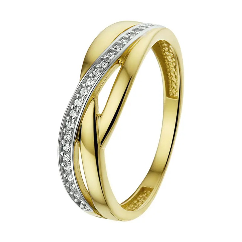Ring zirkonia 14K geelgoud 6,5 mm – 4018162