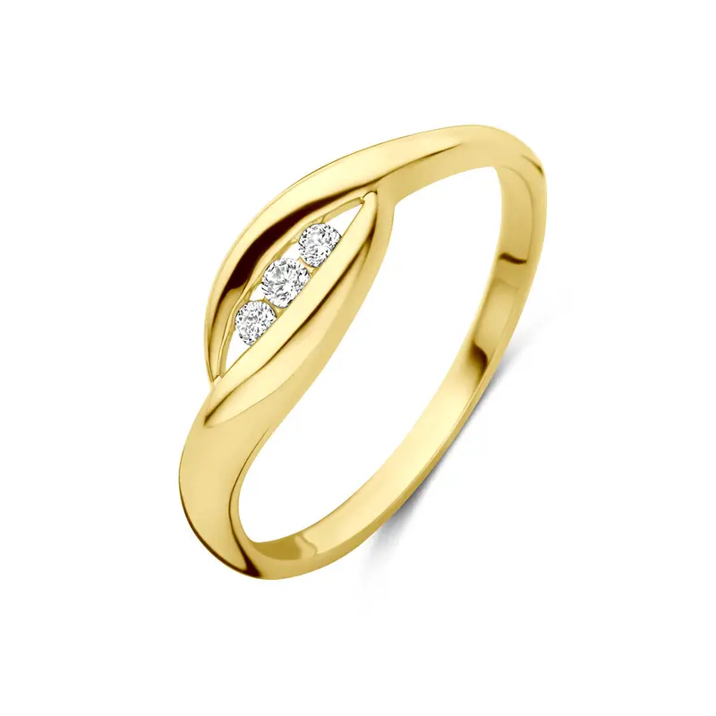 Ring zirkonia 14K geelgoud 6 mm – 4034079