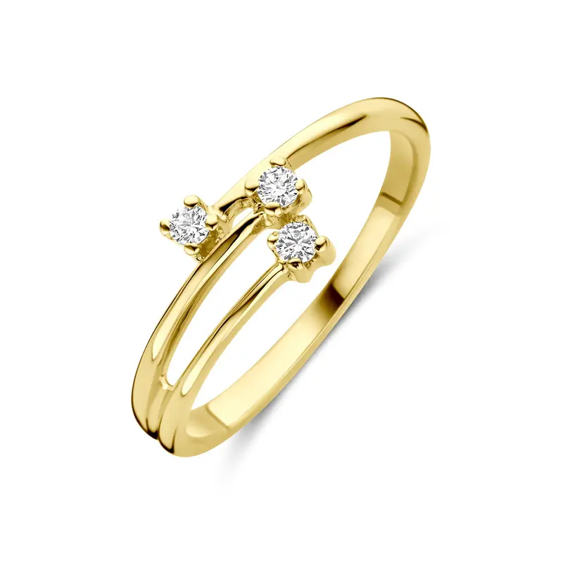Ring zirkonia 14K geelgoud 7 mm – 4035033