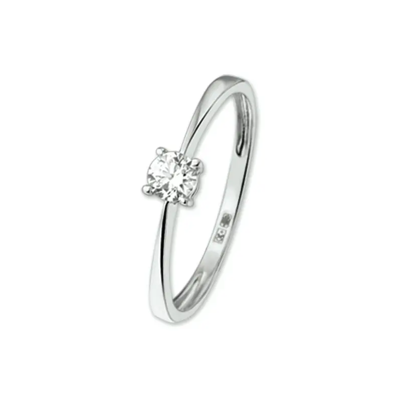 Ring zirkonia 14K witgoud 4 mm – 4103672