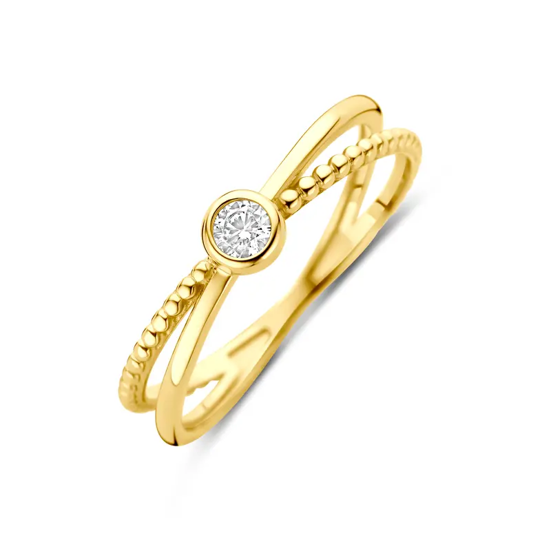 Ring zirkonia 9K geelgoud – 8001314