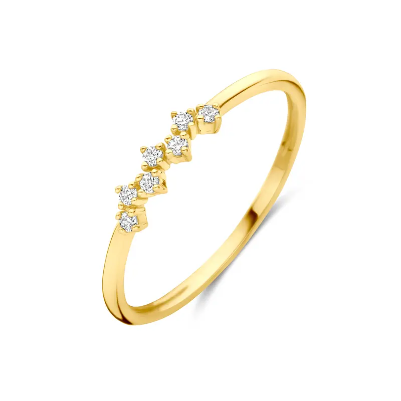 Ring zirkonia 9K geelgoud – 8001372
