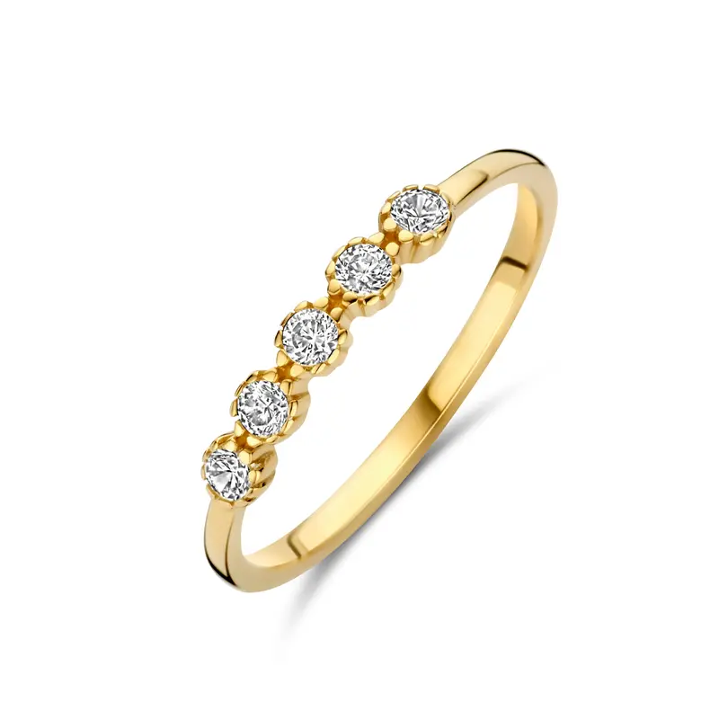 Ring zirkonia 9K geelgoud – 8001390