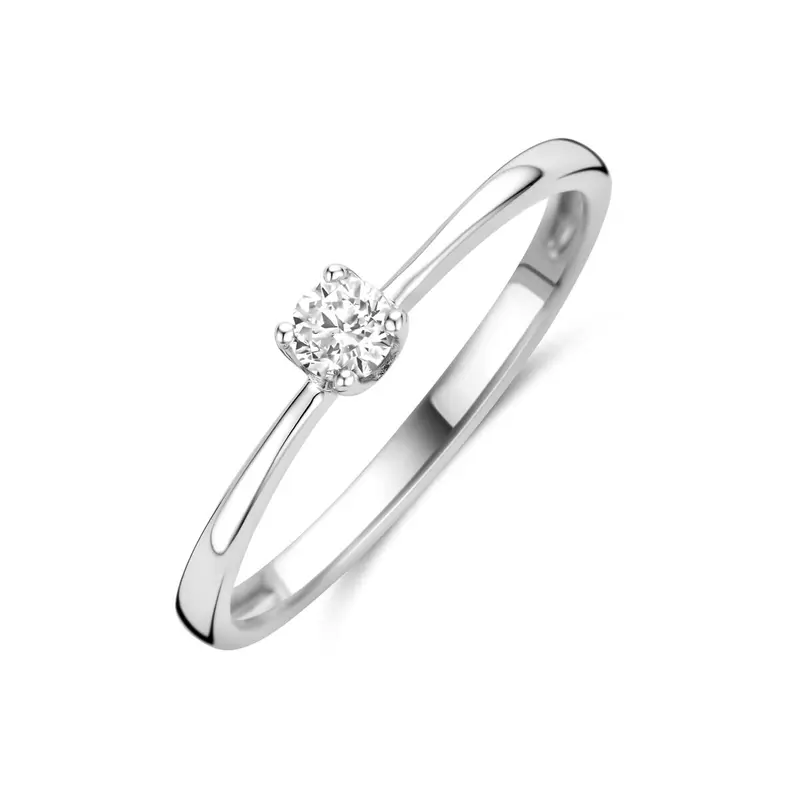 Ring zirkonia gerhodineerd zilver – 1341502