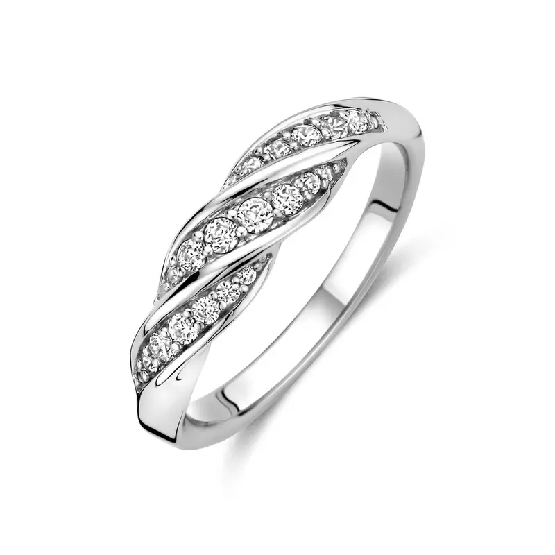 Ring zirkonia gerhodineerd zilver 5 mm – 1340895