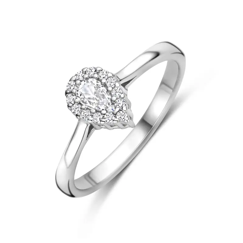 Ring zirkonia zilver 8,5 x 6 mm – 1342028