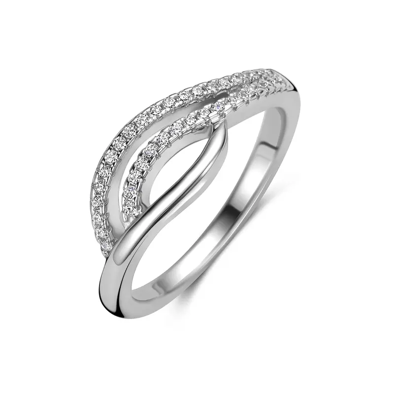 Ring zirkonia zilver gerhodineerd – 1343742