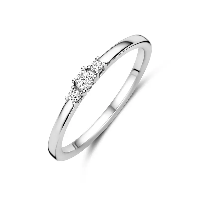Ring zirkonia zilver gerhodineerd 2.5 mm