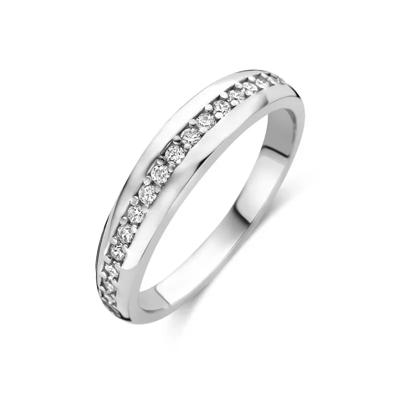 Ring zirkonia zilver gerhodineerd 4 mm – 1342562