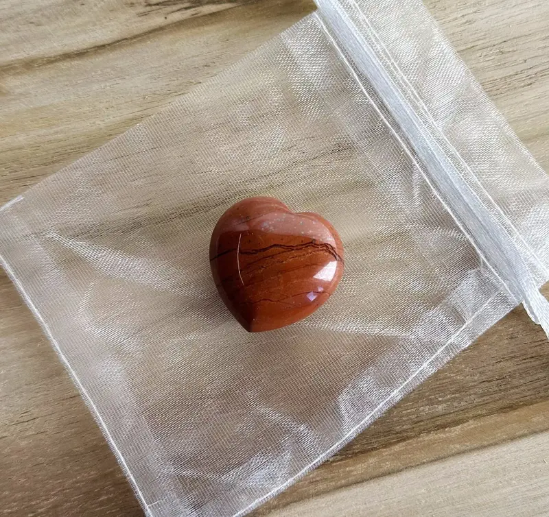 Rode Jaspis Hart 3cm