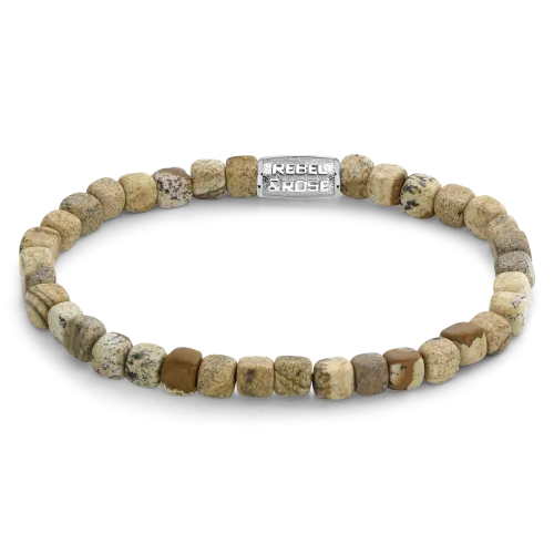 Roll The Dice - Woodstock - 4mm - Heren Kralen Armband