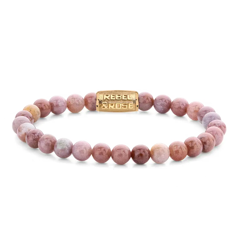 Rose Garden Gold - 6mm - Kralen Armband Dames