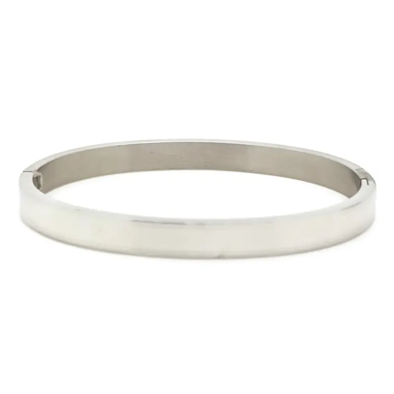 RVS armband - Bangle zilver small