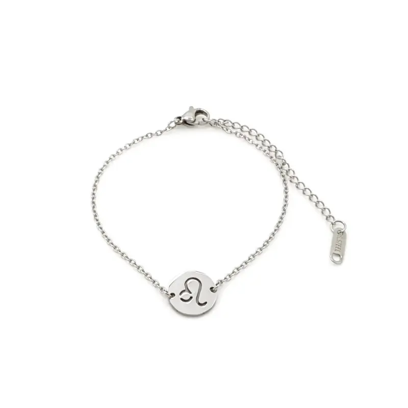 RVS Armband - Sterrenbeeld leeuw zilver