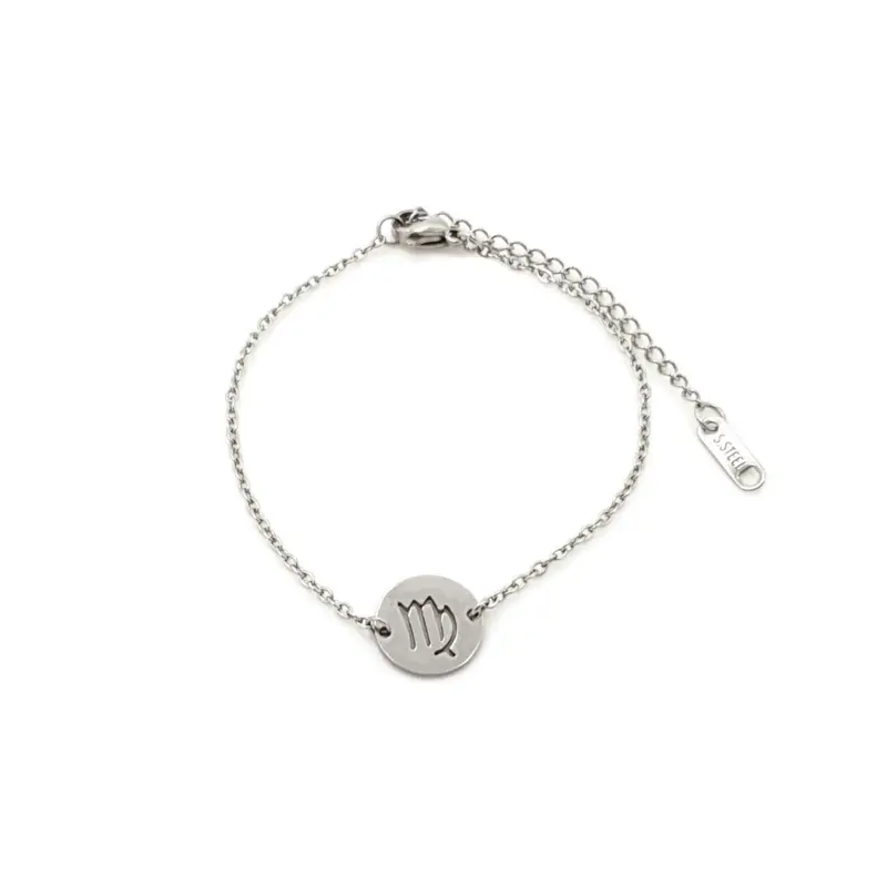 RVS Armband - Sterrenbeeld maagd zilver