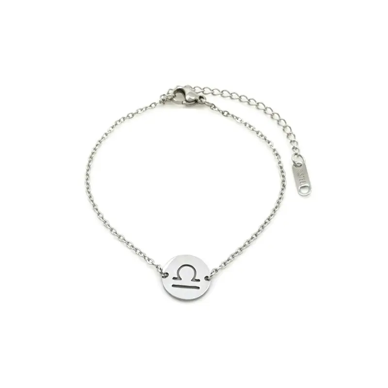 RVS Armband - Sterrenbeeld weegschaal zilver