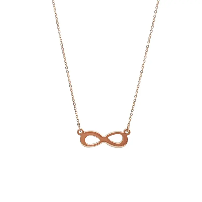 RVS Ketting - Infinity rose goud