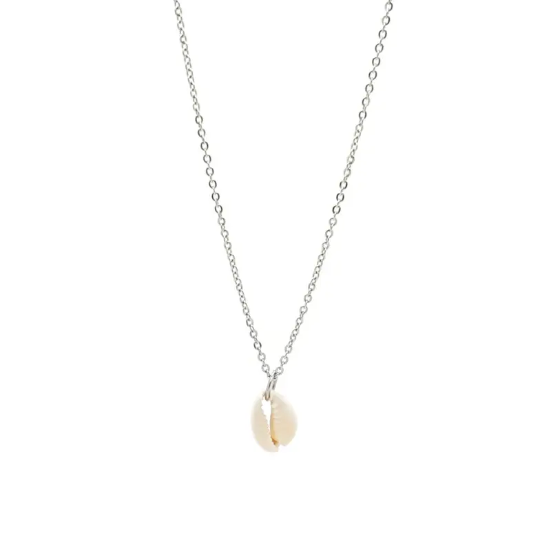 RVS Ketting - Kauri schelp zilver