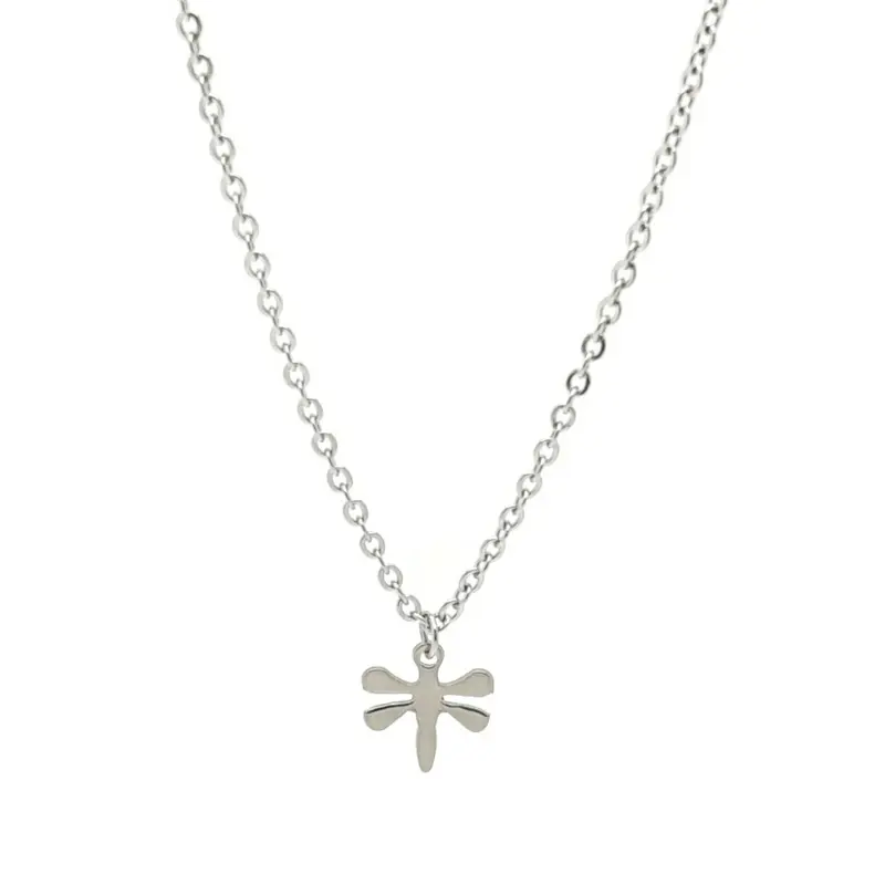 RVS Ketting - Libelle zilver