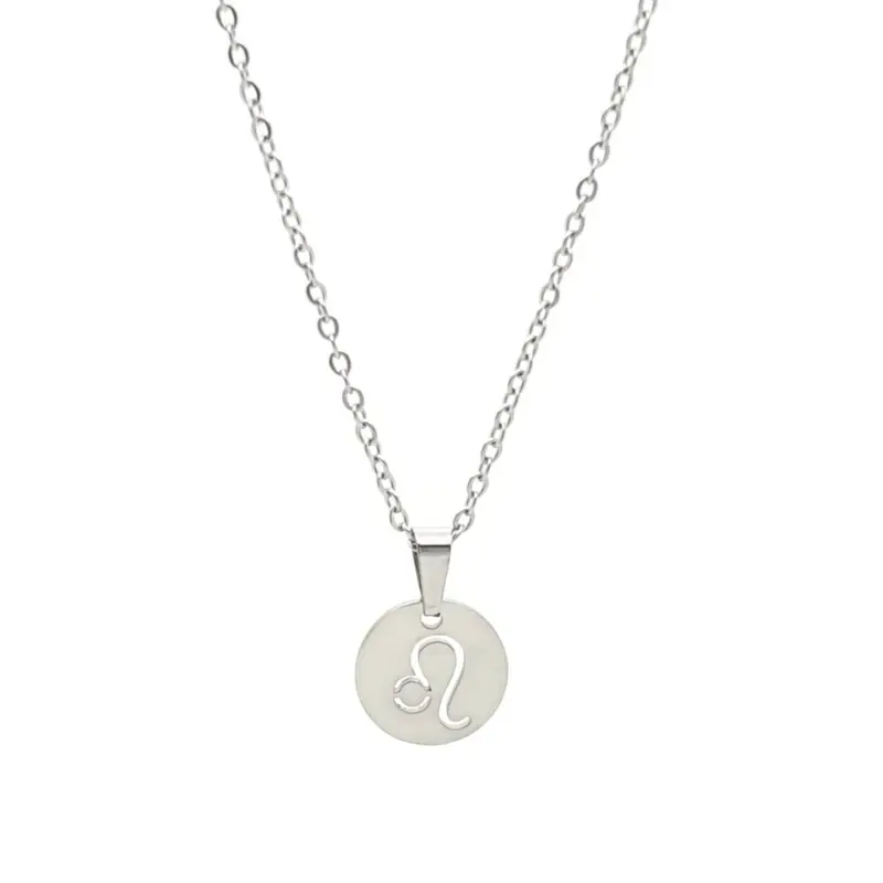 RVS Ketting - Sterrenbeeld leeuw zilver