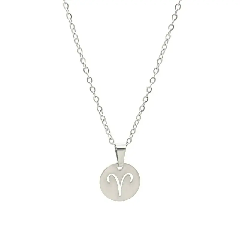 RVS Ketting - Sterrenbeeld ram zilver