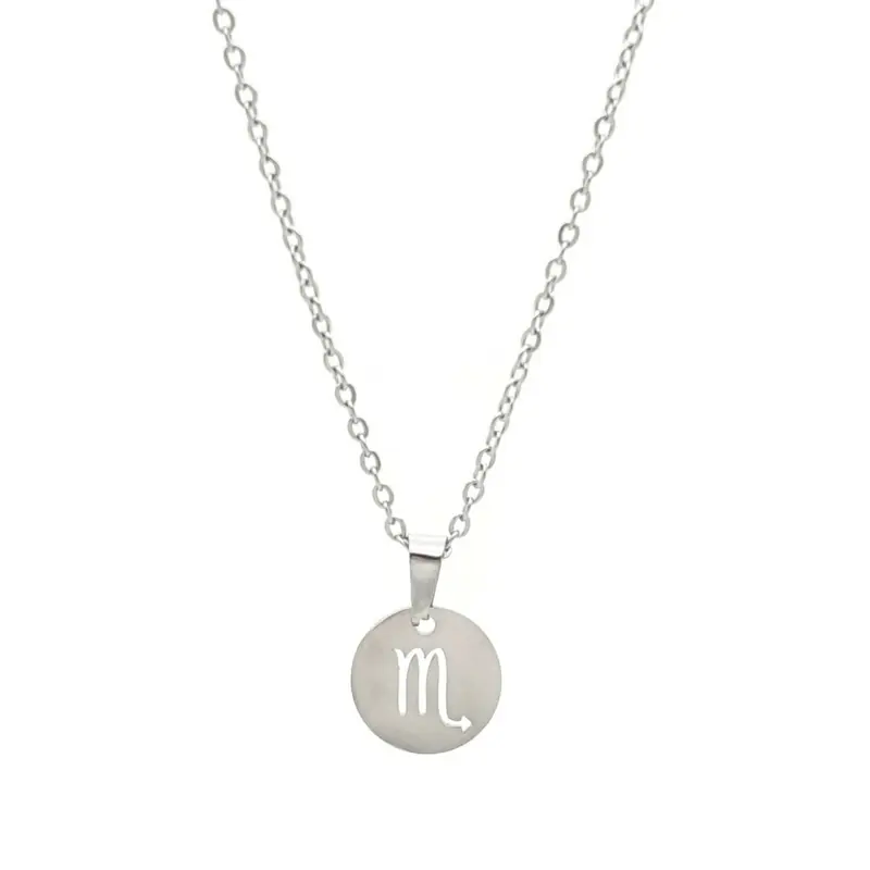RVS Ketting - Sterrenbeeld schorpioen zilver