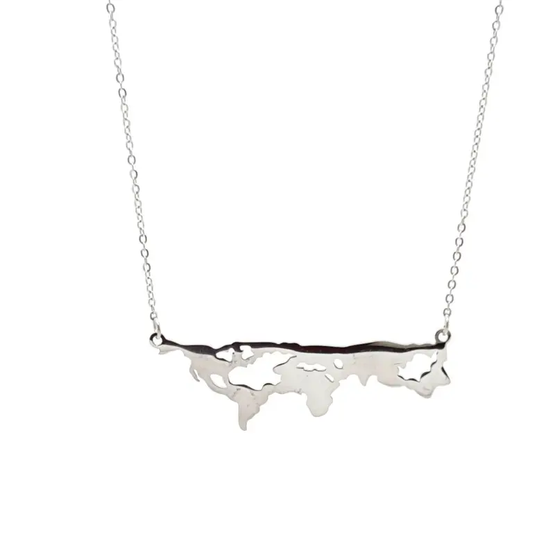 RVS Ketting - Wereld zilver