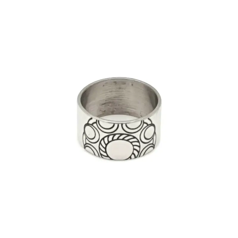 RVS Zeeuwse knop ring - Hele knop