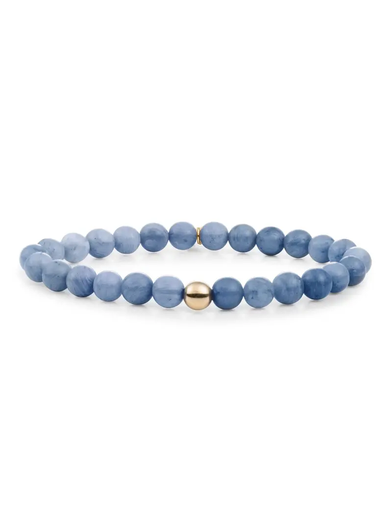 Saturn Armband Large Blue Aventurine