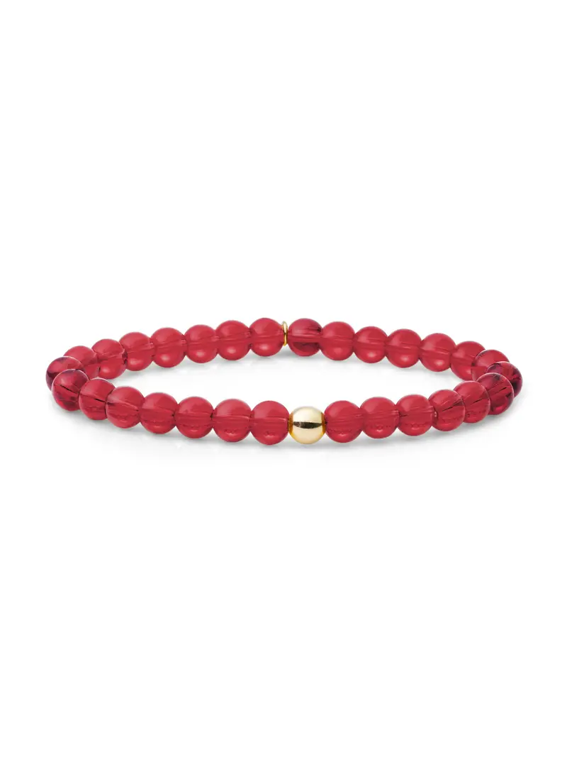 Saturn Armband Large Fuchsia Quartz