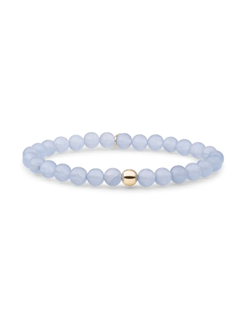 Saturn Armband Large Ice Blue Quartz
