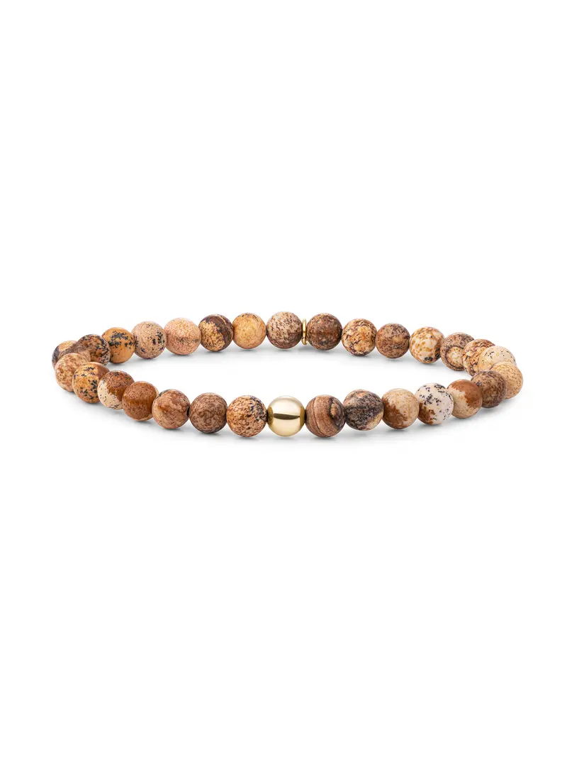 Saturn Armband Large Landscape Jasper