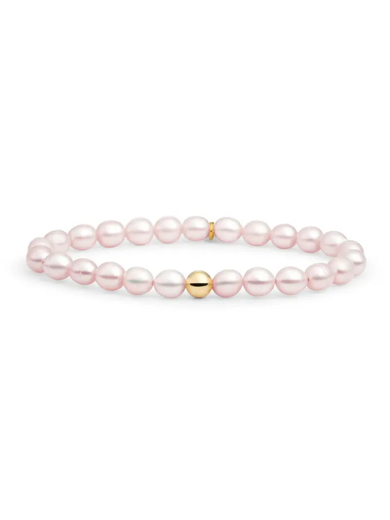 Saturn Armband Large Lavender Pearl