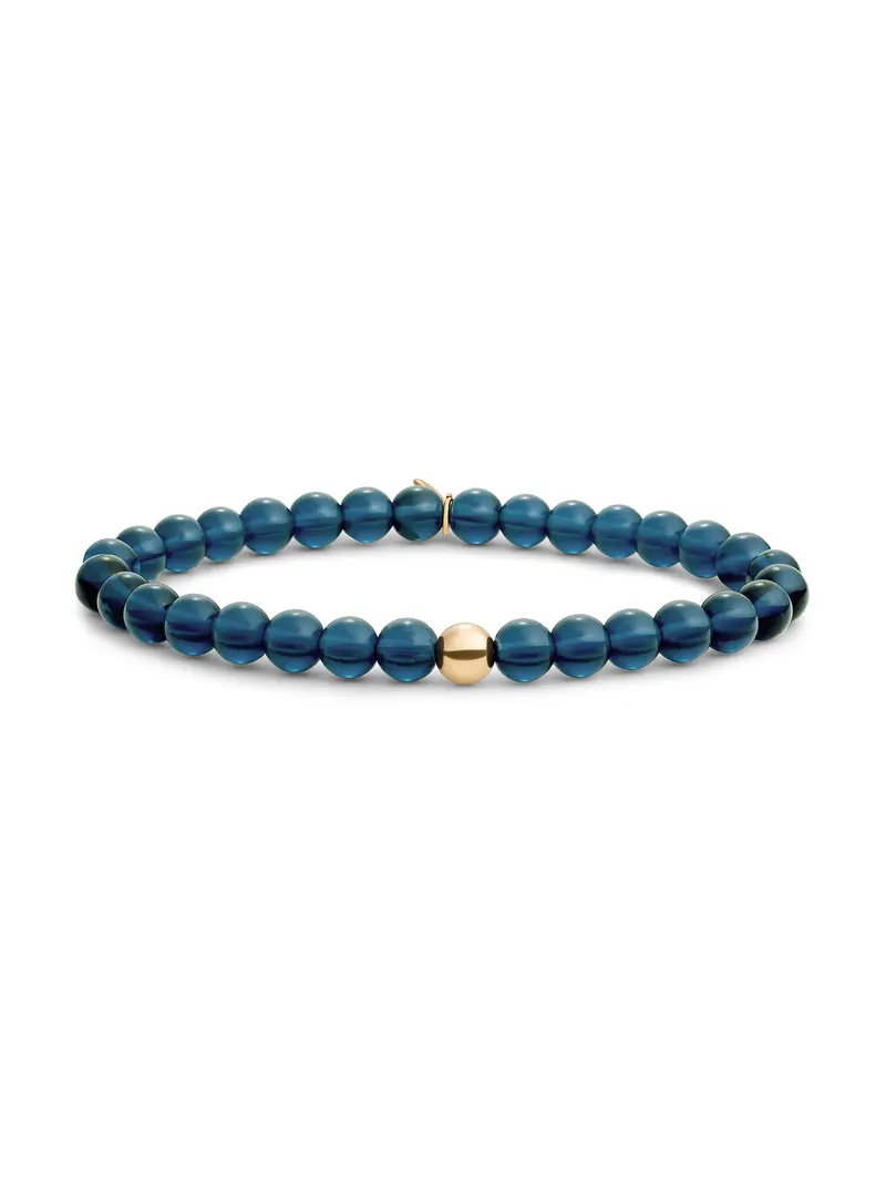 Saturn Armband Large Ocean Topaz Quartz